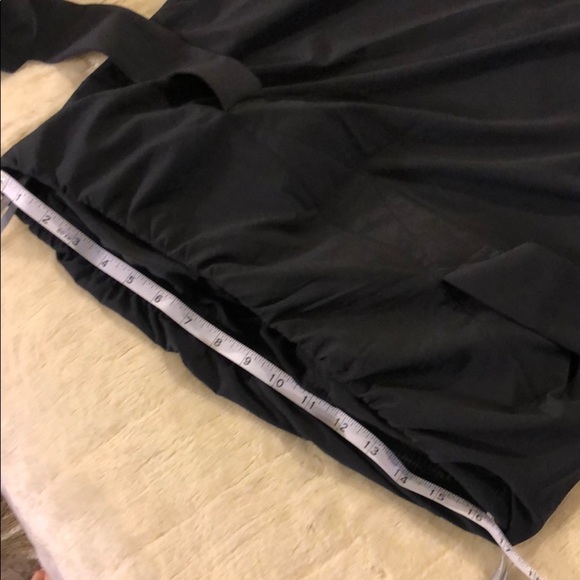 16 Athleta -BLACK- strapless, stretchy, belted NWOT - Picture 10 of 14